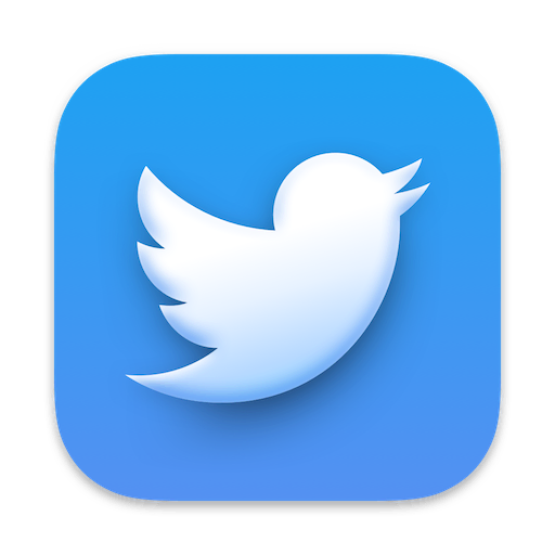 Twitter replacement icon for MacOS Big Sur made by Stijn de Vries